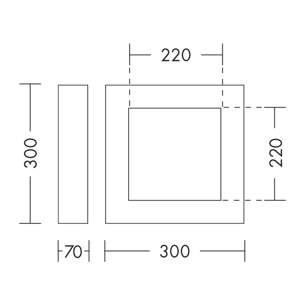 ENTER - PLAFONIERA LED 4000K PER ESTERNO ENT008B