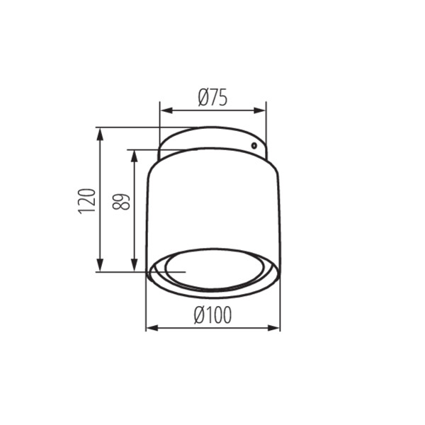 Medialux - Faretto decorativo SONOR GU10 - KANLUX - SONOR GU10 CO-W WW  -Art. 24363