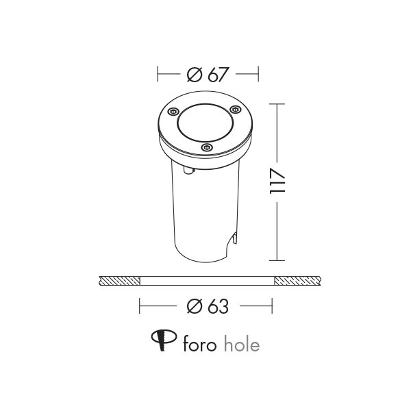 LINK - FARETTO INCASSO DA ESTERNO LED 1W LIN007